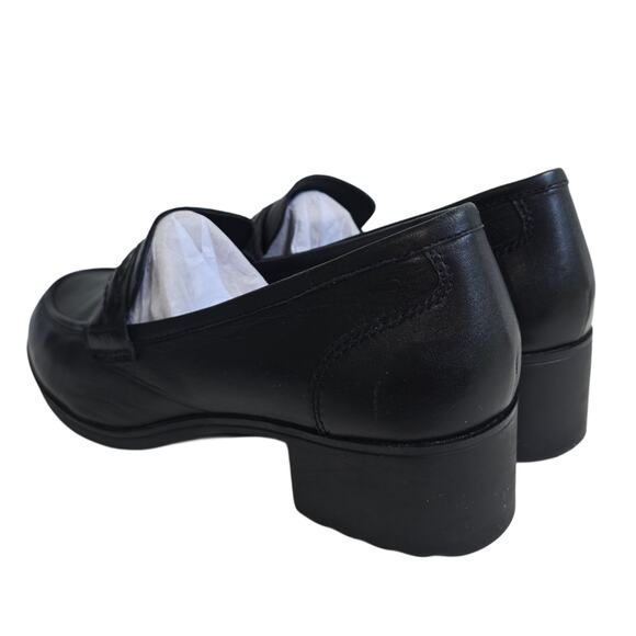 Abeo Pro Jade Loafers Size 9 Black Leather Heeled Penny Loafer 3D Core Insole - Picture 5 of 15